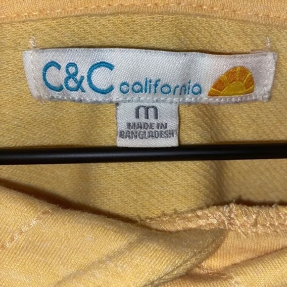 California Embroidered Yellow Women’s Sweatshirt Hoodie - Size Medium - Picture 6 of 7